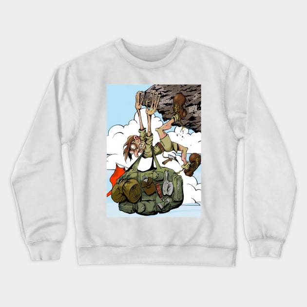 Cliff Hanger Crewneck Sweatshirt by Tony Morgan